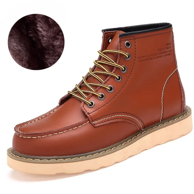 2024 new fashion men's Doc Martens single shoes cotton shoes warm