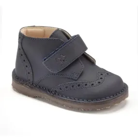 539 - Navy Sahara Leather Velcro for Toddler/Boy by London Kids