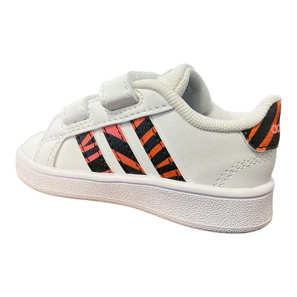 Adidas sneakers da bambino Grand Court CF I GZ1079 white-black