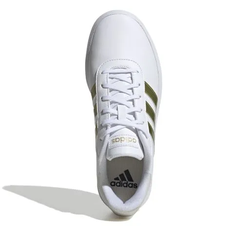 Adidas Women's "Court Platform" Sneakers - White/Gold