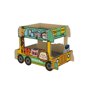 Animal Bus Green Cat Scratching Board