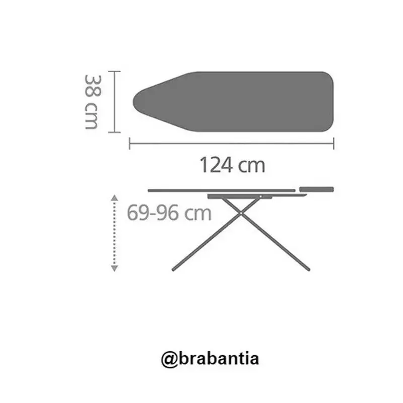 Brabantia Ironing Board 124X38cm - Morning Breeze - Code B