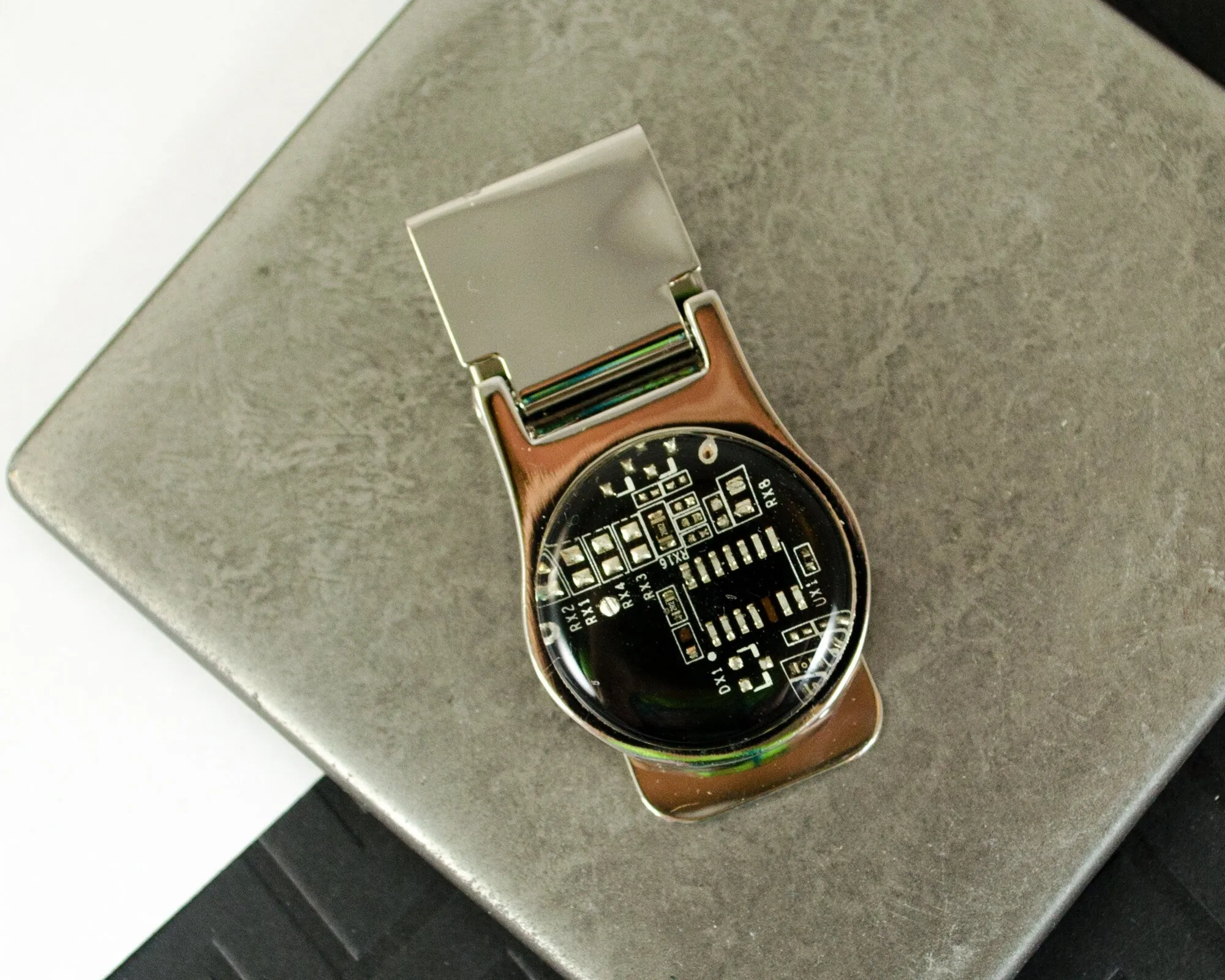 Brown Circuit Board Money Clip