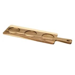 Browne 571643 Serving Board/Flight, 19 in  x 5-7/10 in , rectangular, with handle, reversible: