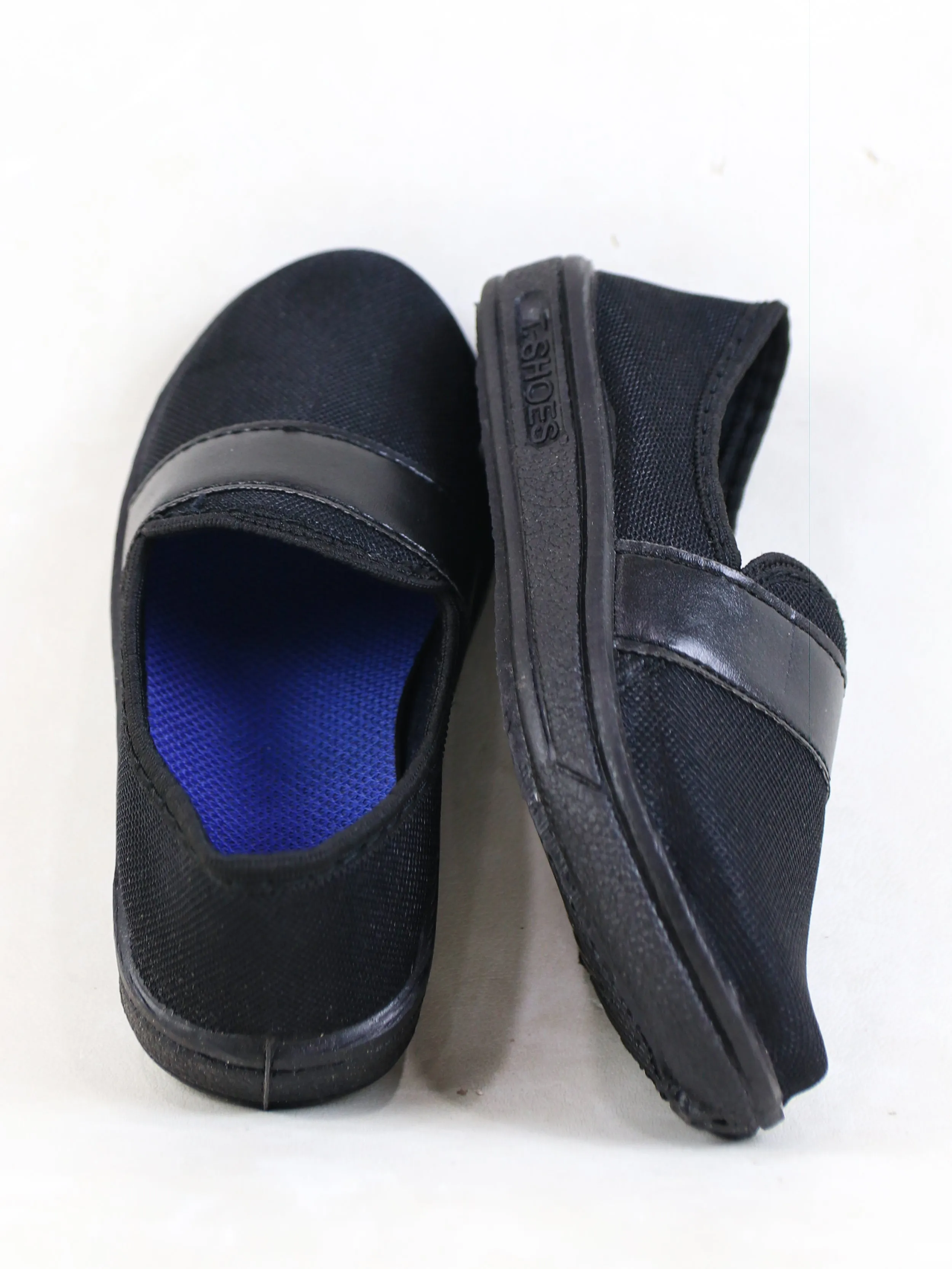 BS55 Boys Slip-On Shoes 5Yrs - 17Yrs Black