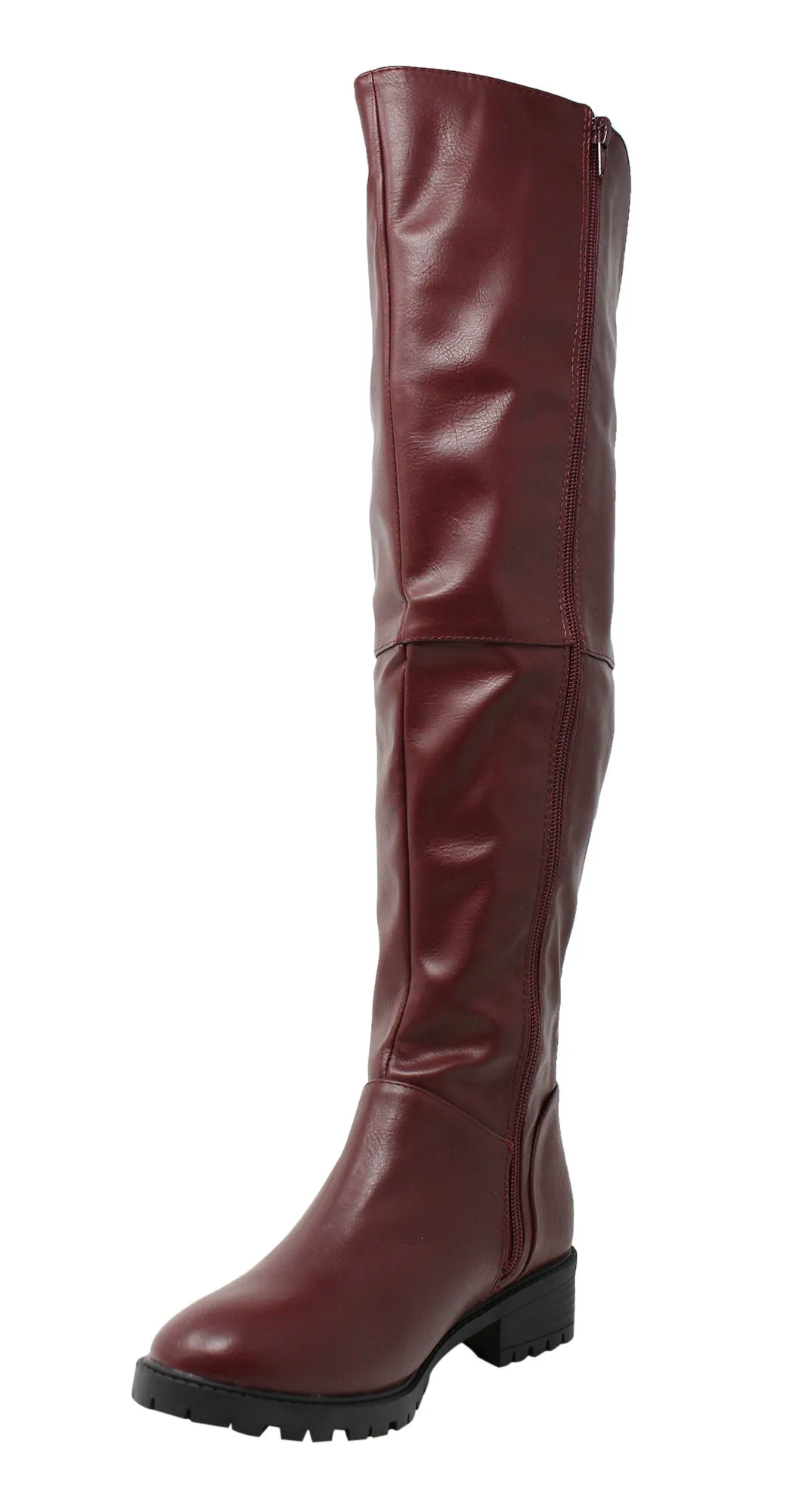 Charming Lady Women's Stretch Calf Knee High Riding Boot