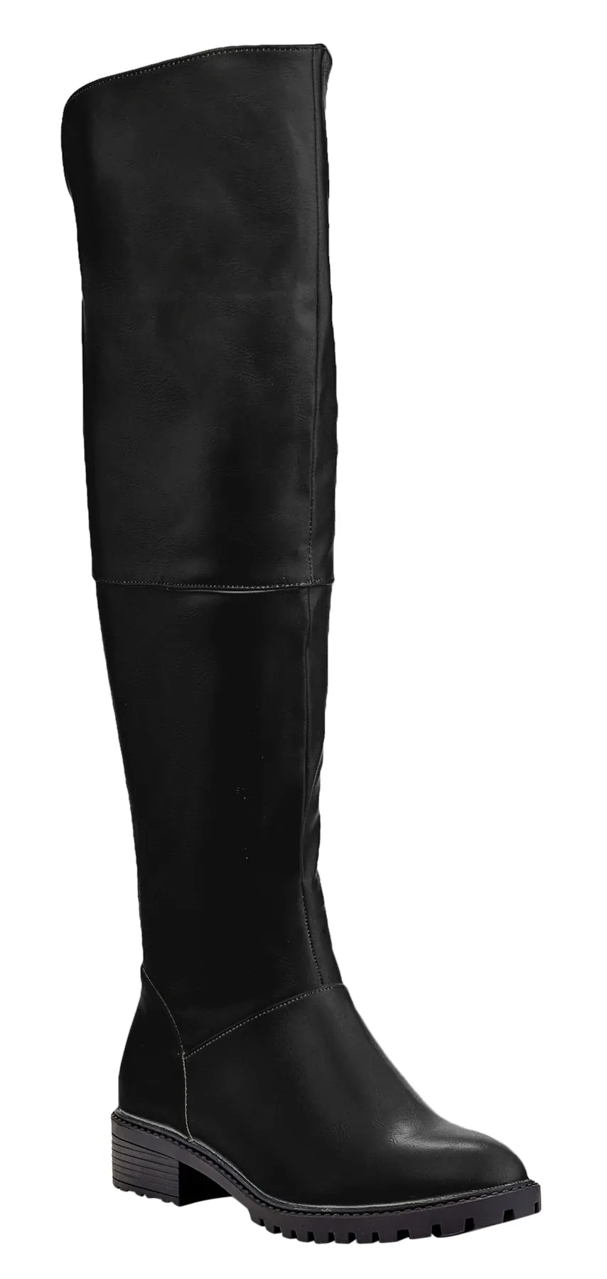 Charming Lady Women's Stretch Calf Knee High Riding Boot