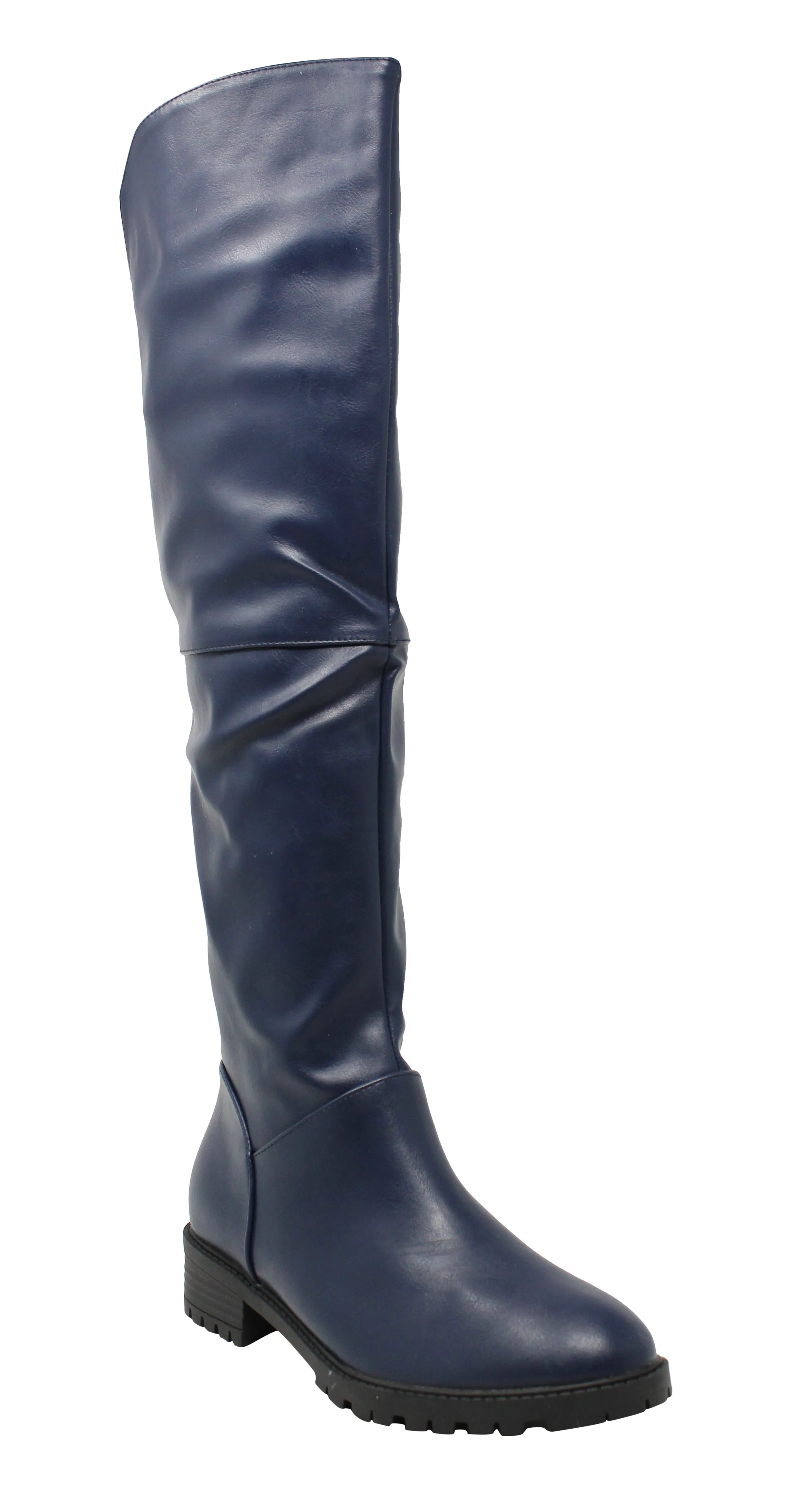 Charming Lady Women's Stretch Calf Knee High Riding Boot