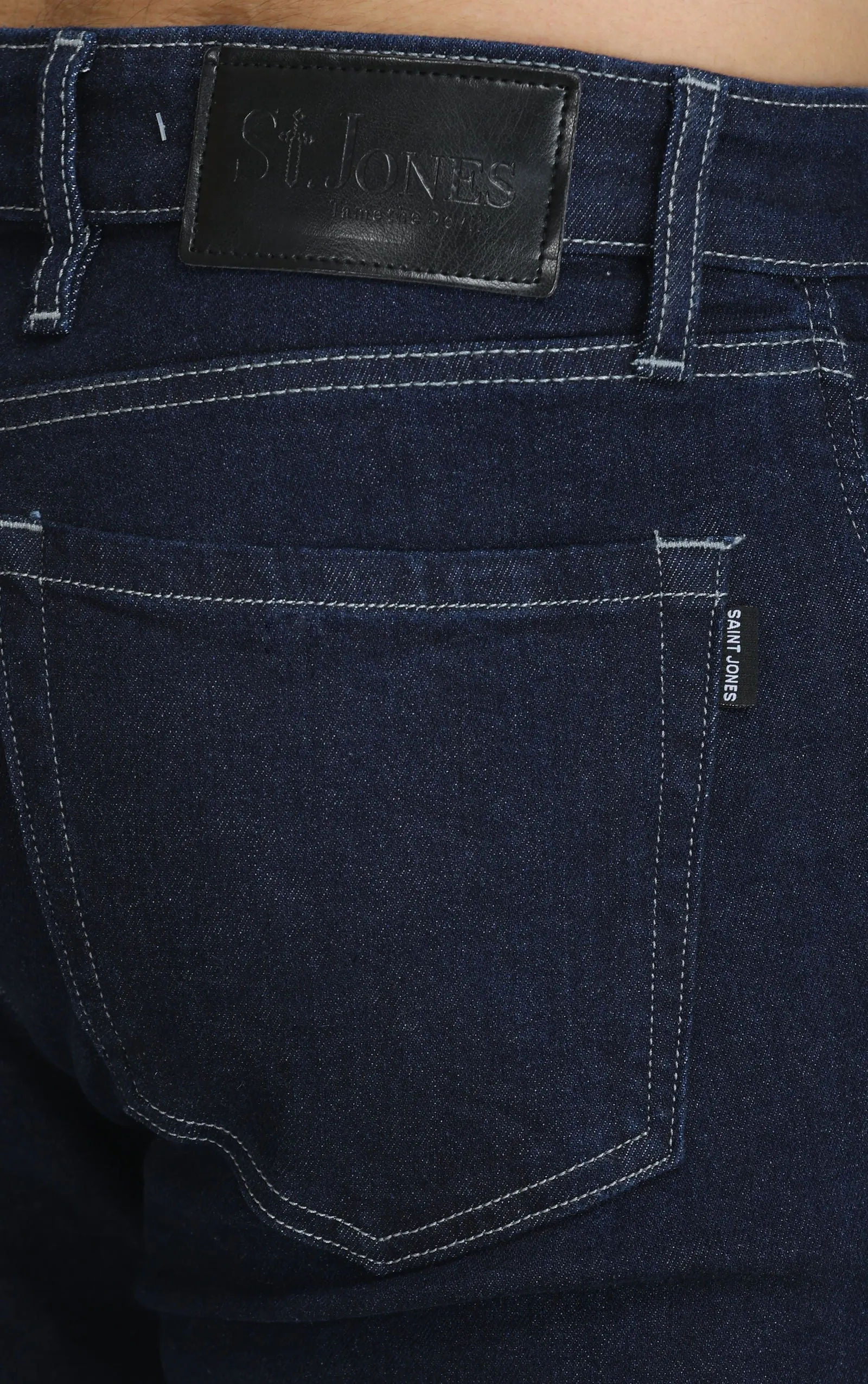 DARK BLUE RAW WASH JEANS