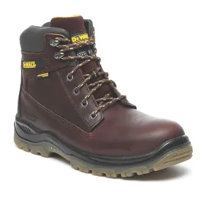 DeWalt Safety Boots Mens Wide Fit Brown Leather Waterproof Steel Toe Size 12