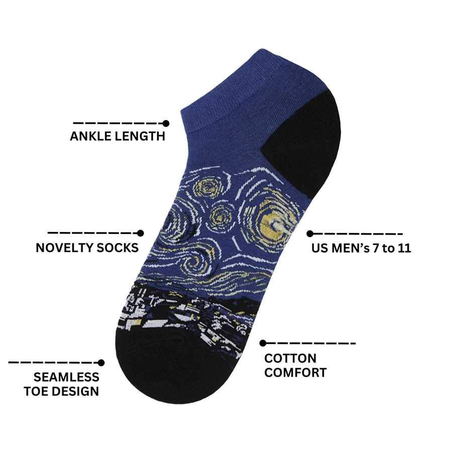 Equation Printed Ankle Socks