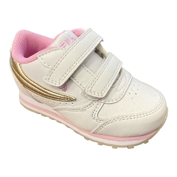 Fila scarpa sneakers da bambina infant Orbit con Velcro 1011080.00I bianco-oro