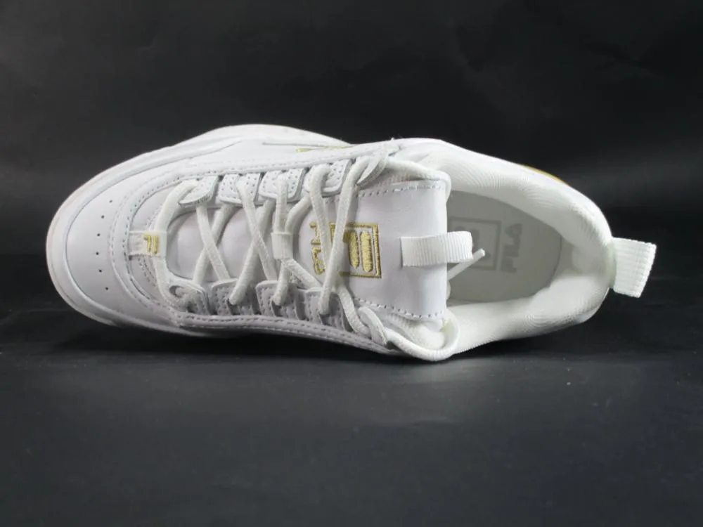 Fila scarpa sneakers da donna Disruptor Premium 1010862.1FG bianco oro