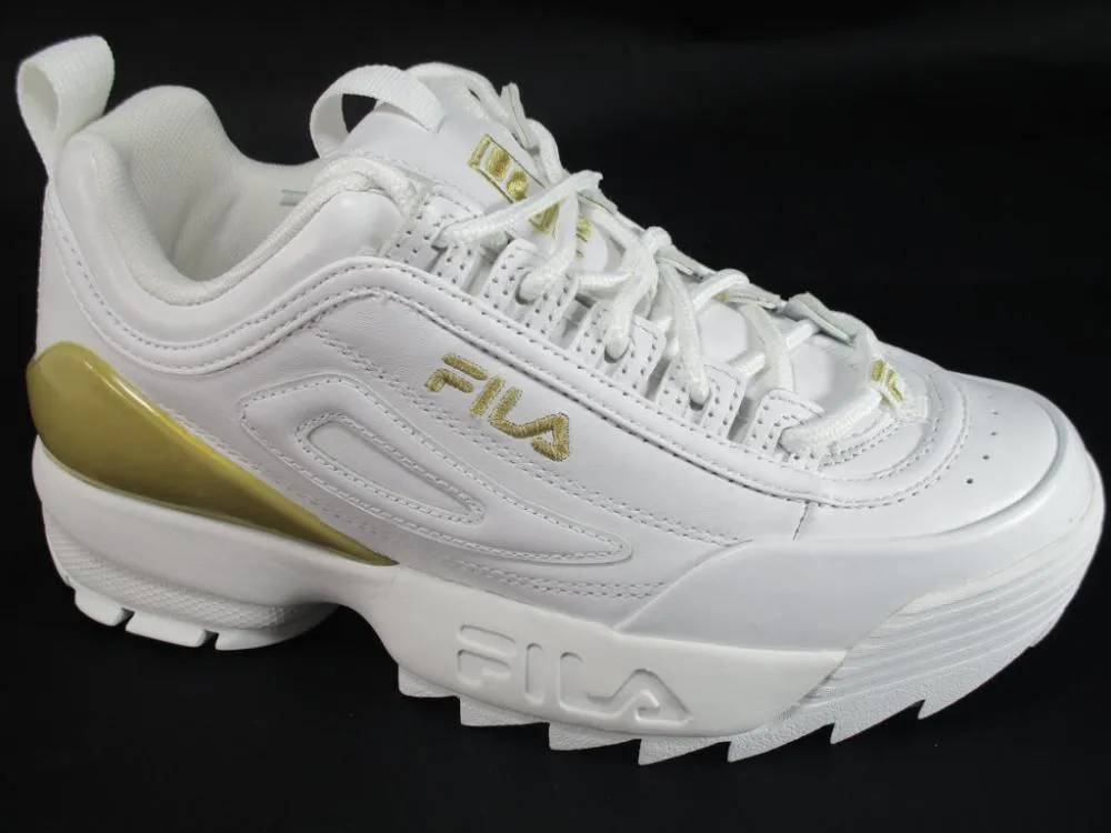 Fila scarpa sneakers da donna Disruptor Premium 1010862.1FG bianco oro