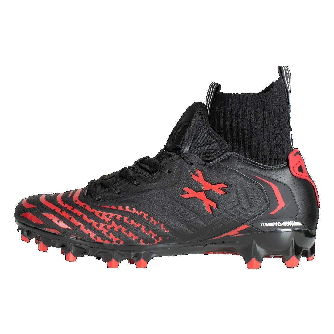 HK Army LT Diggerz X1 - Low Top Cleats - Black / Red