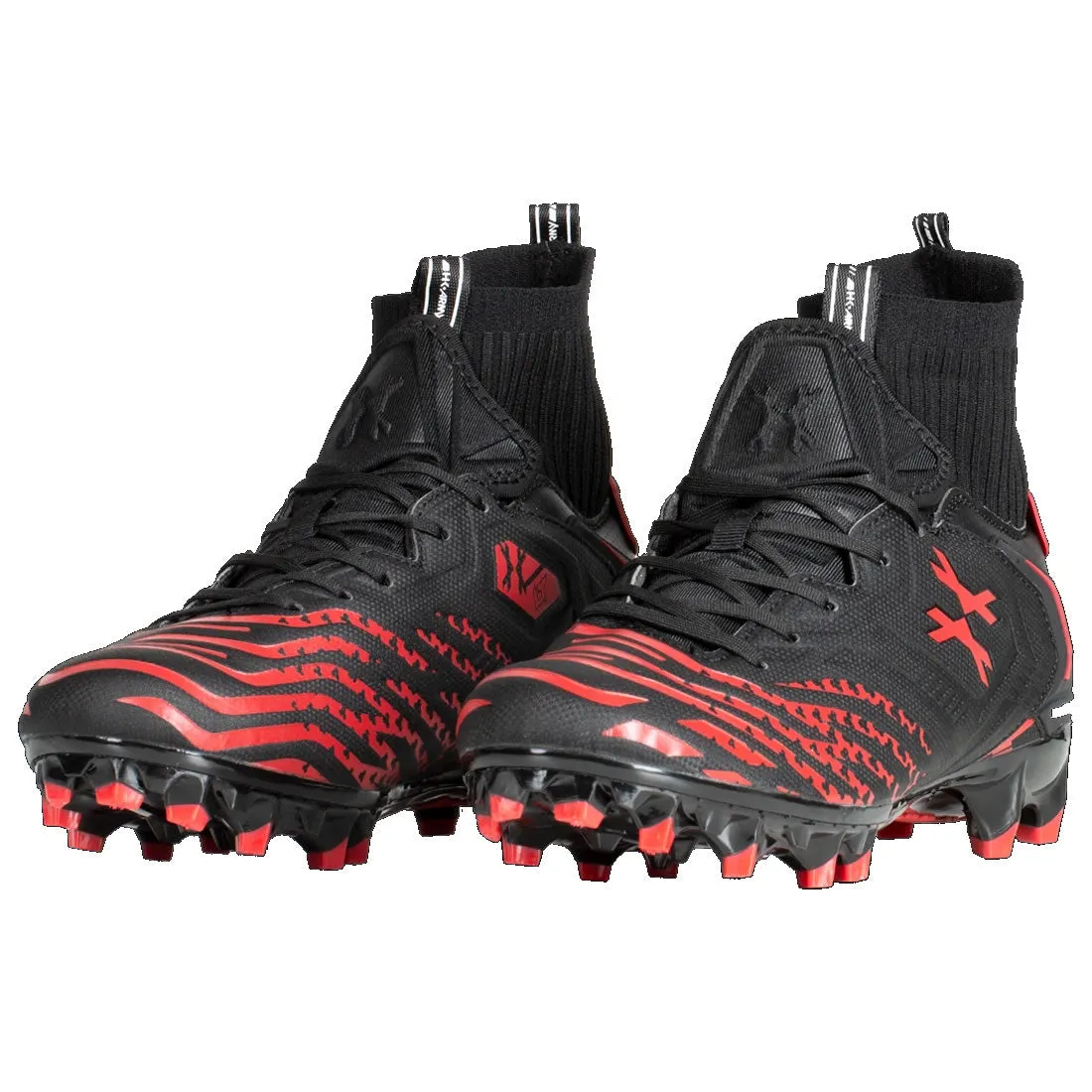 HK Army LT Diggerz X1 - Low Top Cleats - Black / Red