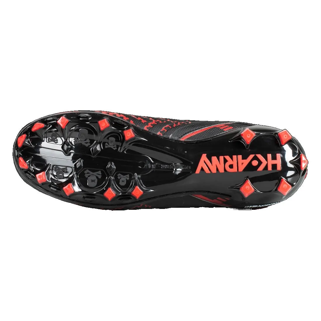 HK Army LT Diggerz X1 - Low Top Cleats - Black / Red