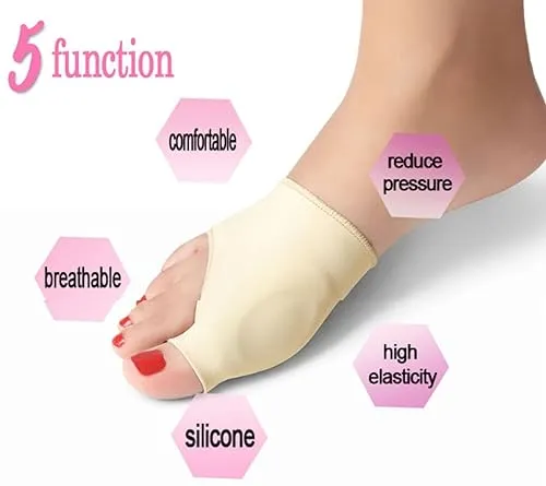 Importikaah Extremely Effective One Pair Of Slip-On Sleeves For Great Toe Bunions Hallux Pain And Swelling. One Pair. For Two Legs.