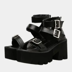 Joskaa 2024 New Summer Fashion Chunky Sandals