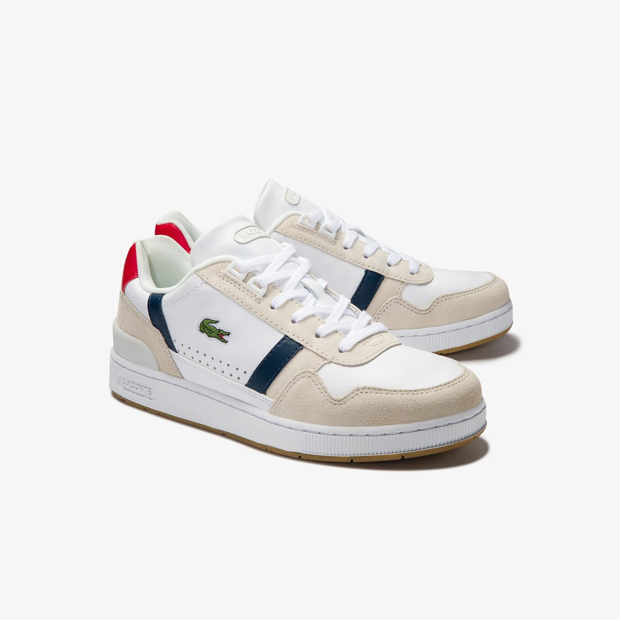 Lacoste T-Clip 0120 2 Sfa Sneakers - White/Navy/Red