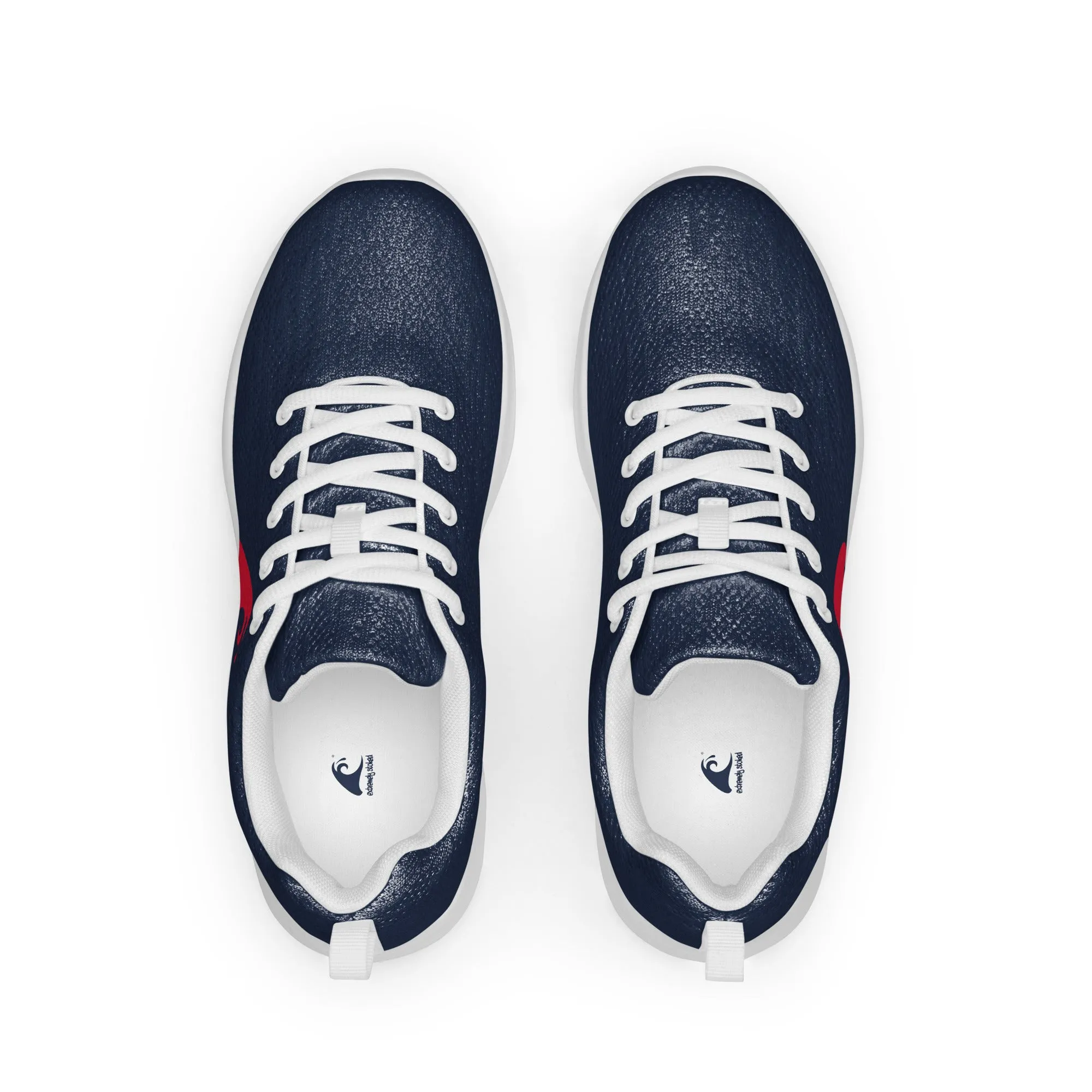 Men’s Navy Blue Athleisure Shoes with Extremely Stoked Red Epic Wave Logo