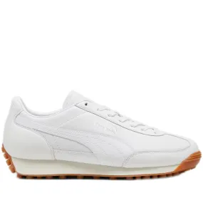 Men's Puma Easy Rider Leather Shoes - White/ Frosted Ivory