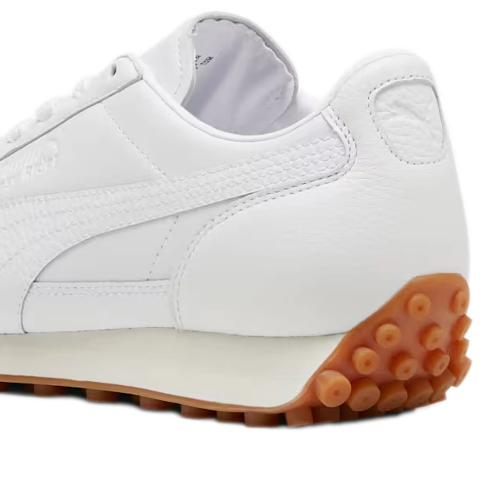 Men's Puma Easy Rider Leather Shoes - White/ Frosted Ivory