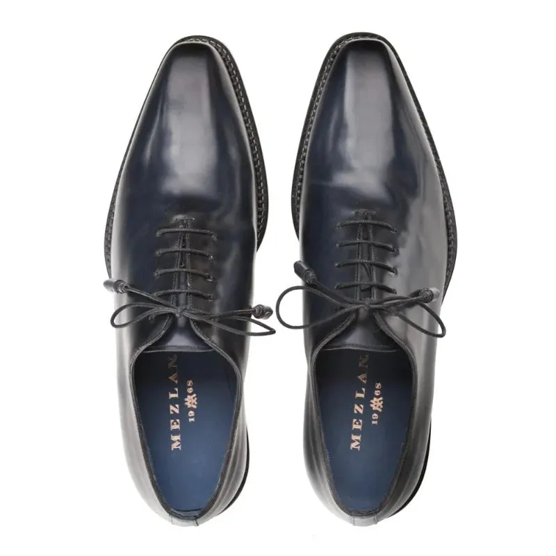 Mezlan Blue Lace Up Men's Dress Shoes Enterprise Genuine Leather