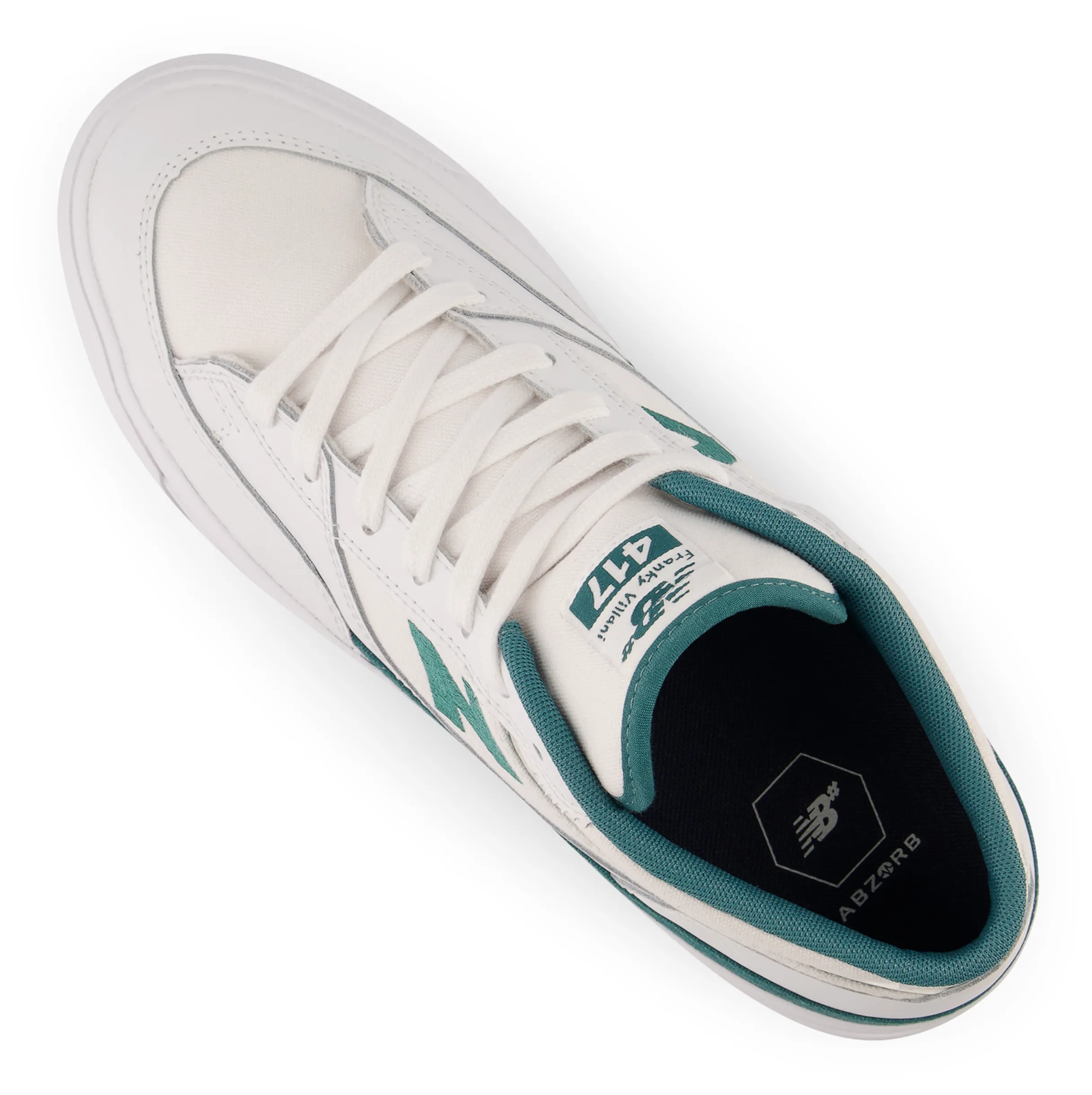 New Balance Numeric Franky Villani 417 - White/Vintage Teal