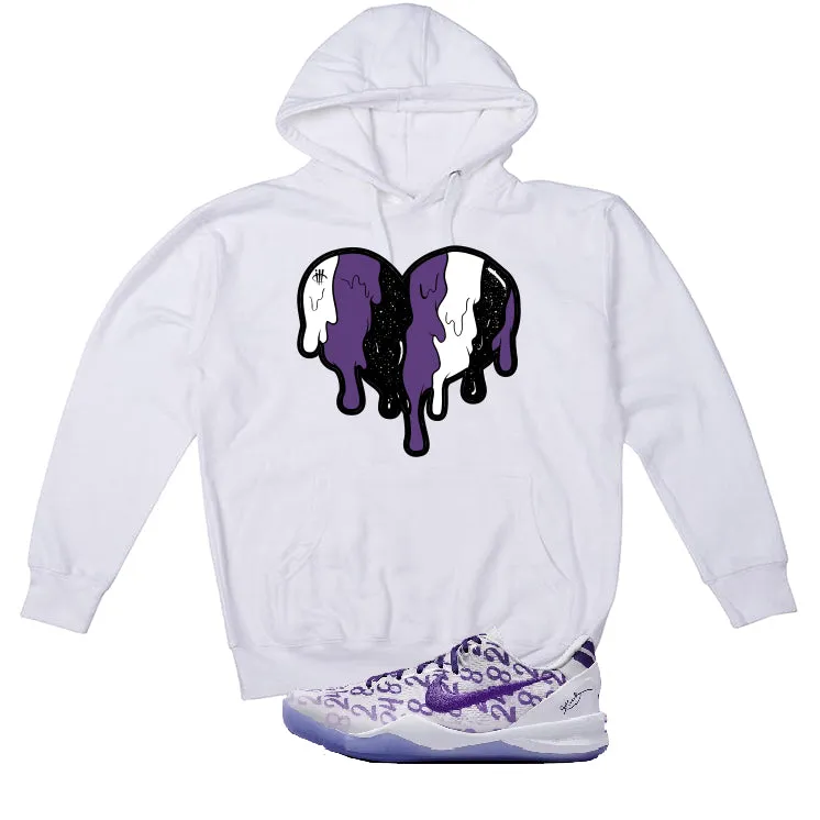 Nike Kobe 8 "Court Purple" | illcurrency White T-Shirt (Heart)