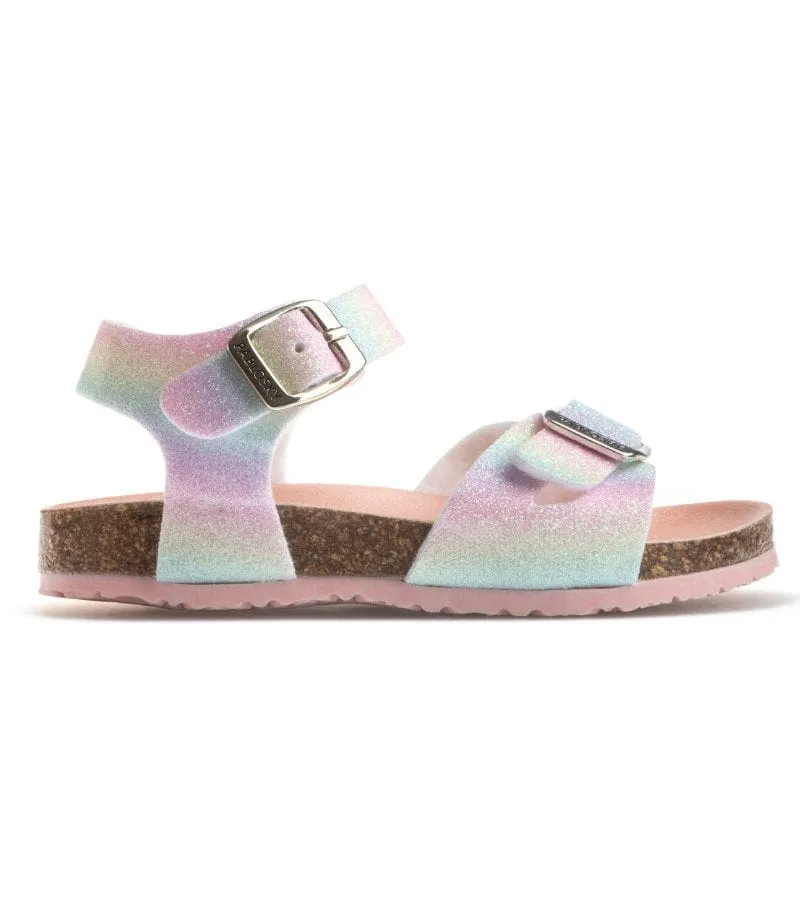 Pablosky Junior Girls Glitter Sandal With Footbed Support 423699