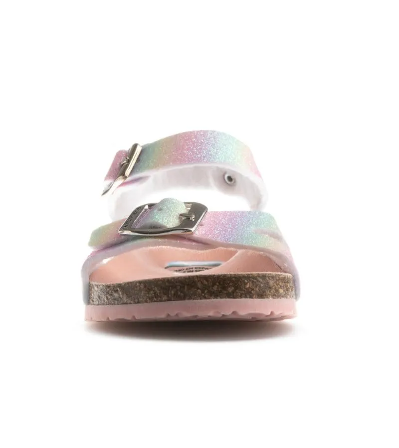 Pablosky Junior Girls Glitter Sandal With Footbed Support 423699