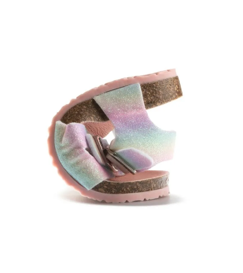 Pablosky Junior Girls Glitter Sandal With Footbed Support 423699