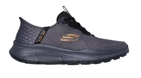 SKECHERS Slip-Ins Equalizer 5.0 Shoe - Standpoint - Charcoal/Orange - Mens