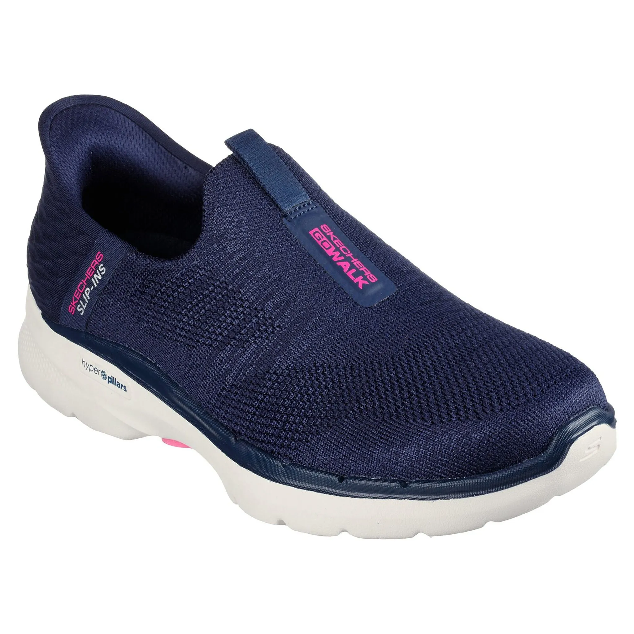 Skechers Women's 124569 Slip-ins GO WALK 6 - Fabulous View Navy Casual Walking Shoes