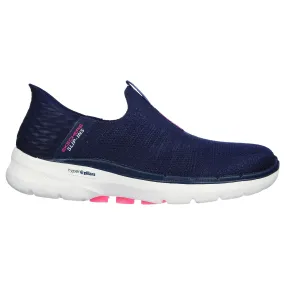 Skechers Women's 124569 Slip-ins GO WALK 6 - Fabulous View Navy Casual Walking Shoes