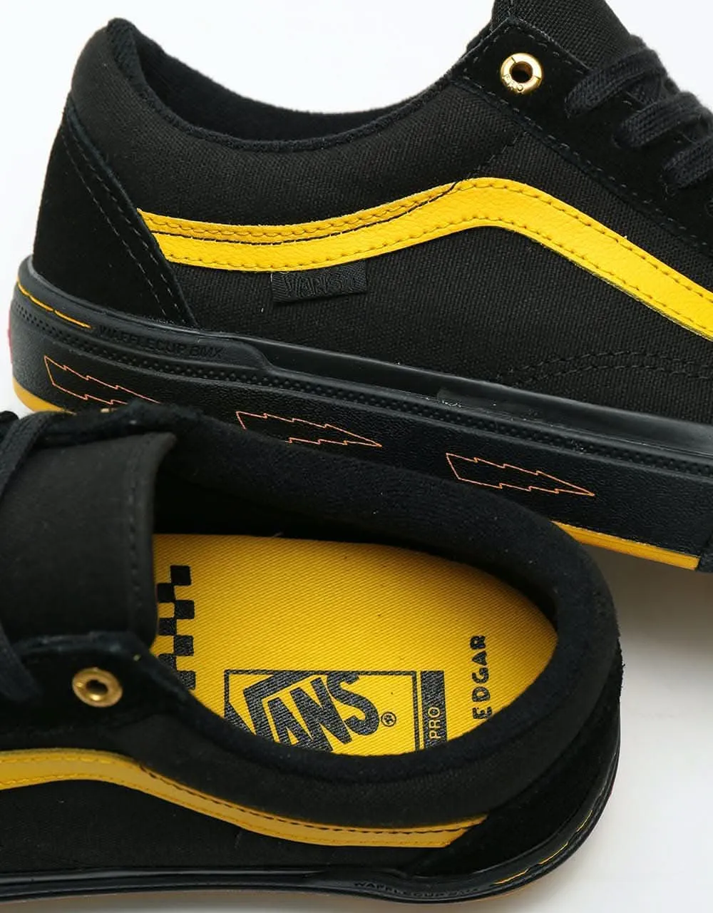 Vans Old Skool Pro BMX Skate Shoes - (Larry Edgar) Black/Yellow