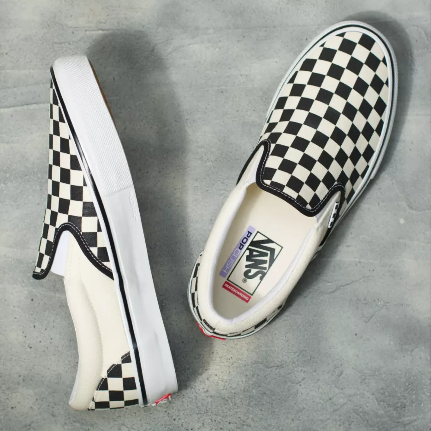 Vans Skate Slip-On (Checkerboard) Black/Off White