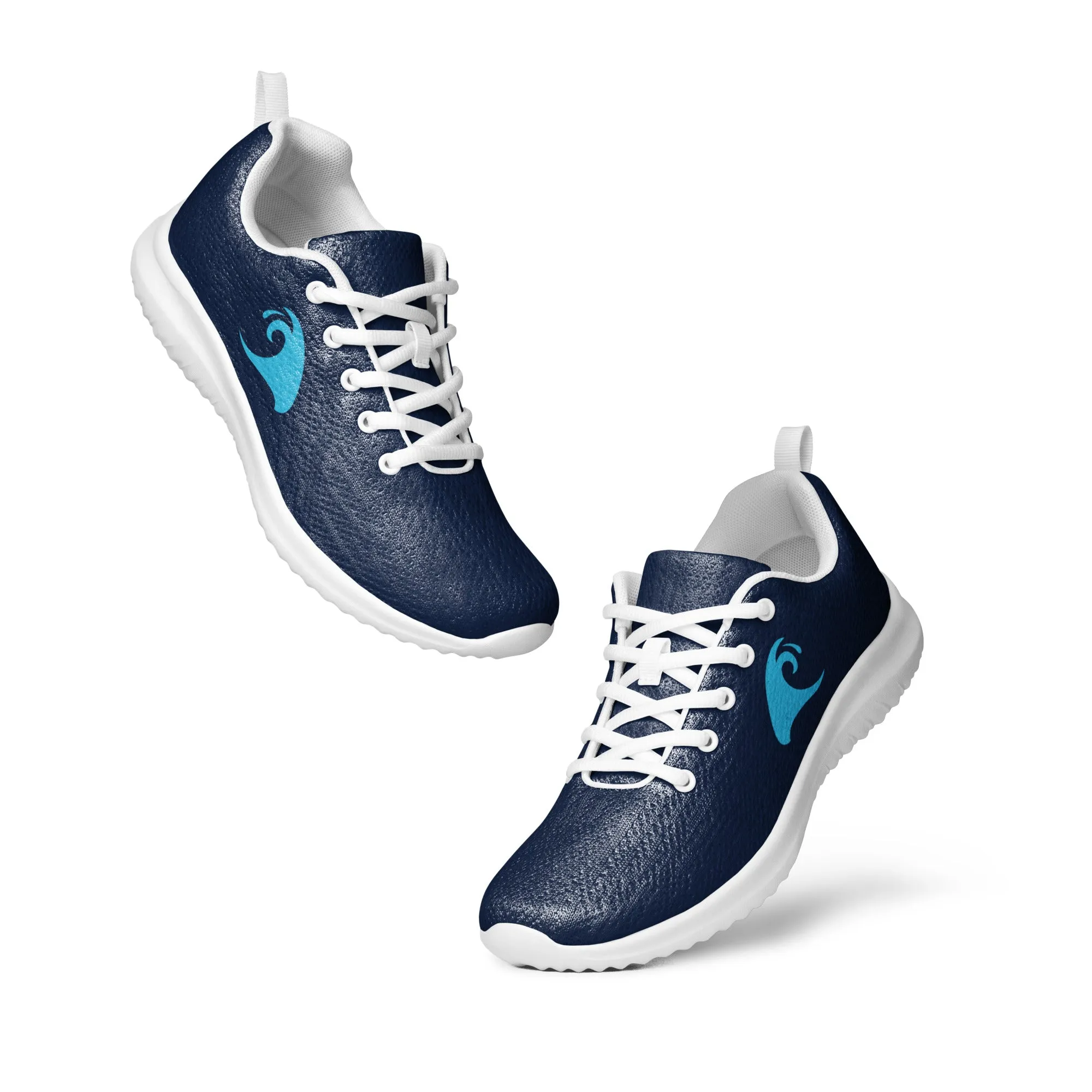 Women’s Navy Blue Athleisure Shoes with Aqua Blue Extremely Stoked Epic Wave Logo