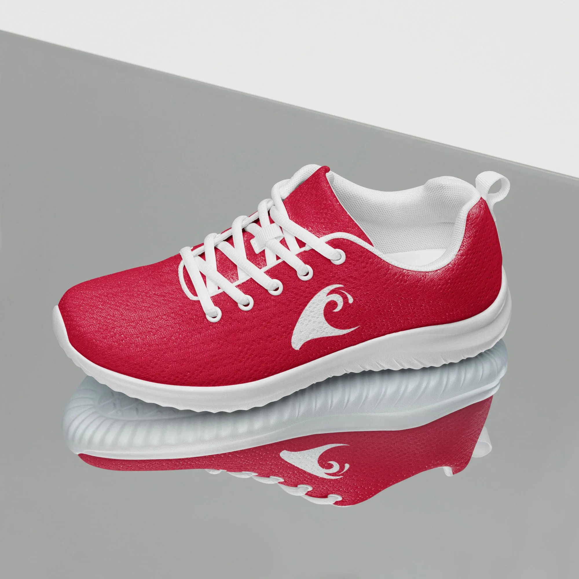 Women’s Red Athletic Shoes with Extremely Stoked Epic Wave Logo